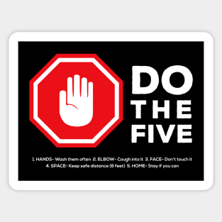 Social Distancing Stop Hand Sign Sticker